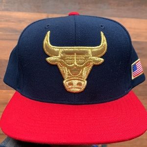 Mitchell & Ness Chicago Bulls Gold Leaf SnapBack USED